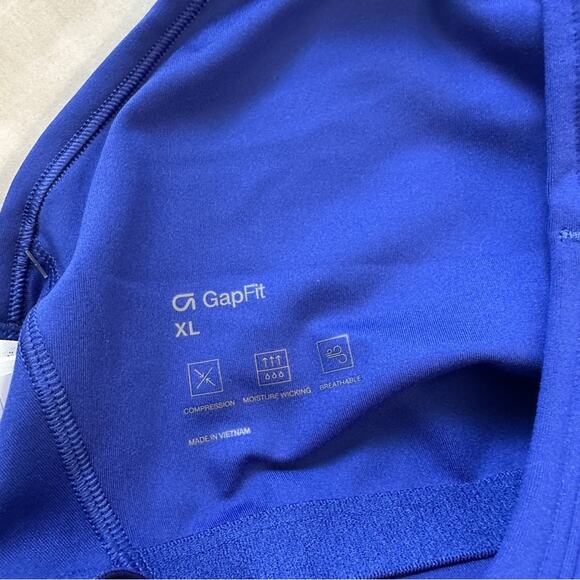 GAP Power Racerback Brami Sports Bra NEW XL Blue - Picture 5 of 8